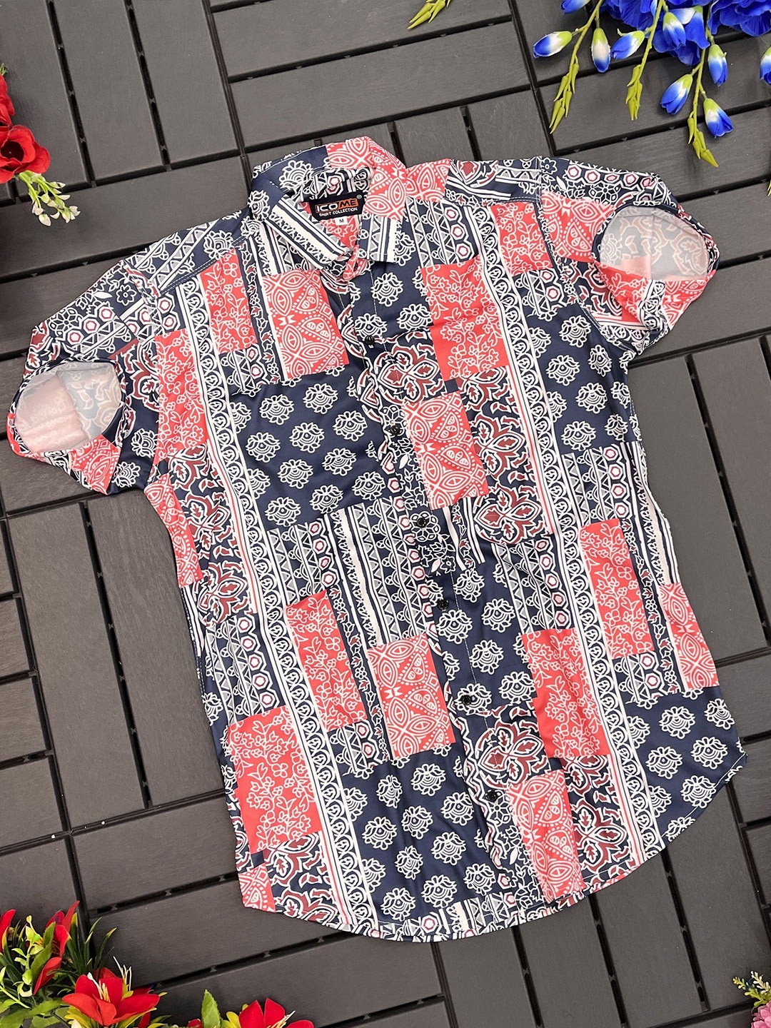 

iCome Men Opaque Printed Casual Shirt, Multi