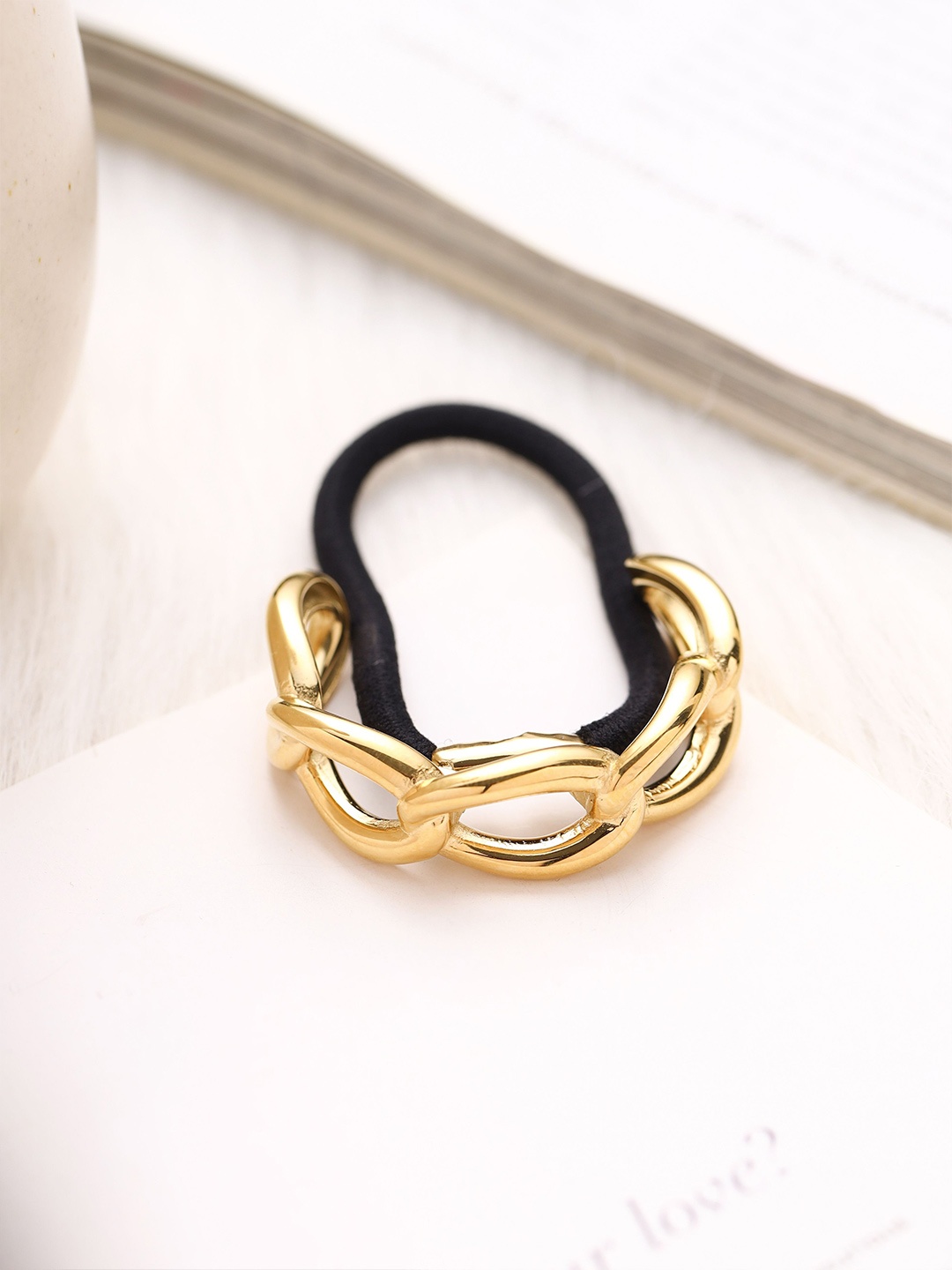 

Mitali Jain Women Link Hair Cuff Tie, Gold