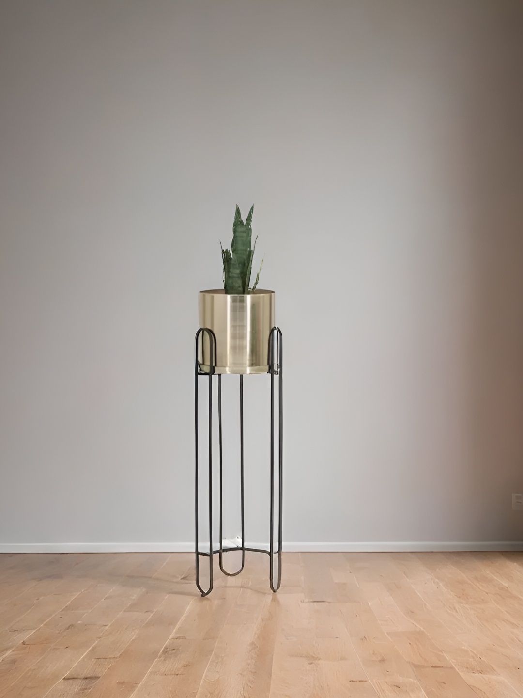 

Royaloak Gold-Toned Floor Planter With Stand