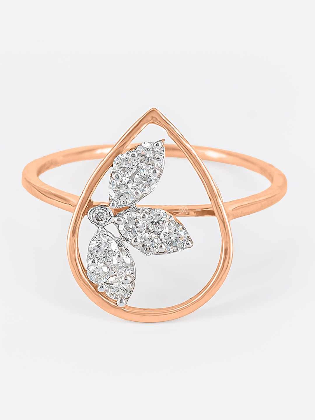 

MAIORA Women 14K Rose Gold Diamond Ring