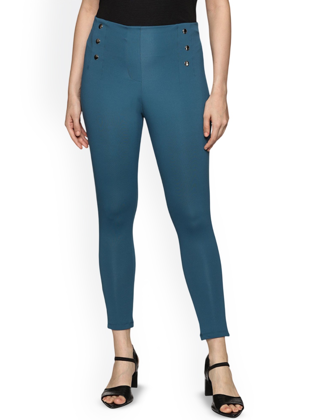 

Coppersmith Women High-Waist Tights, Navy blue