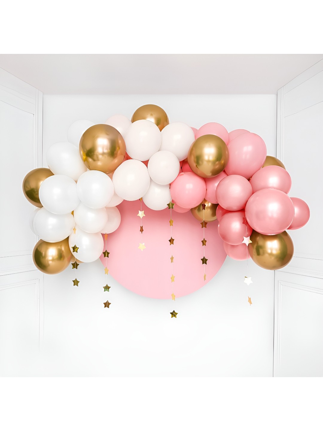 

Special You 54-Pcs Pink & White Balloon Happy Birthday Dcor