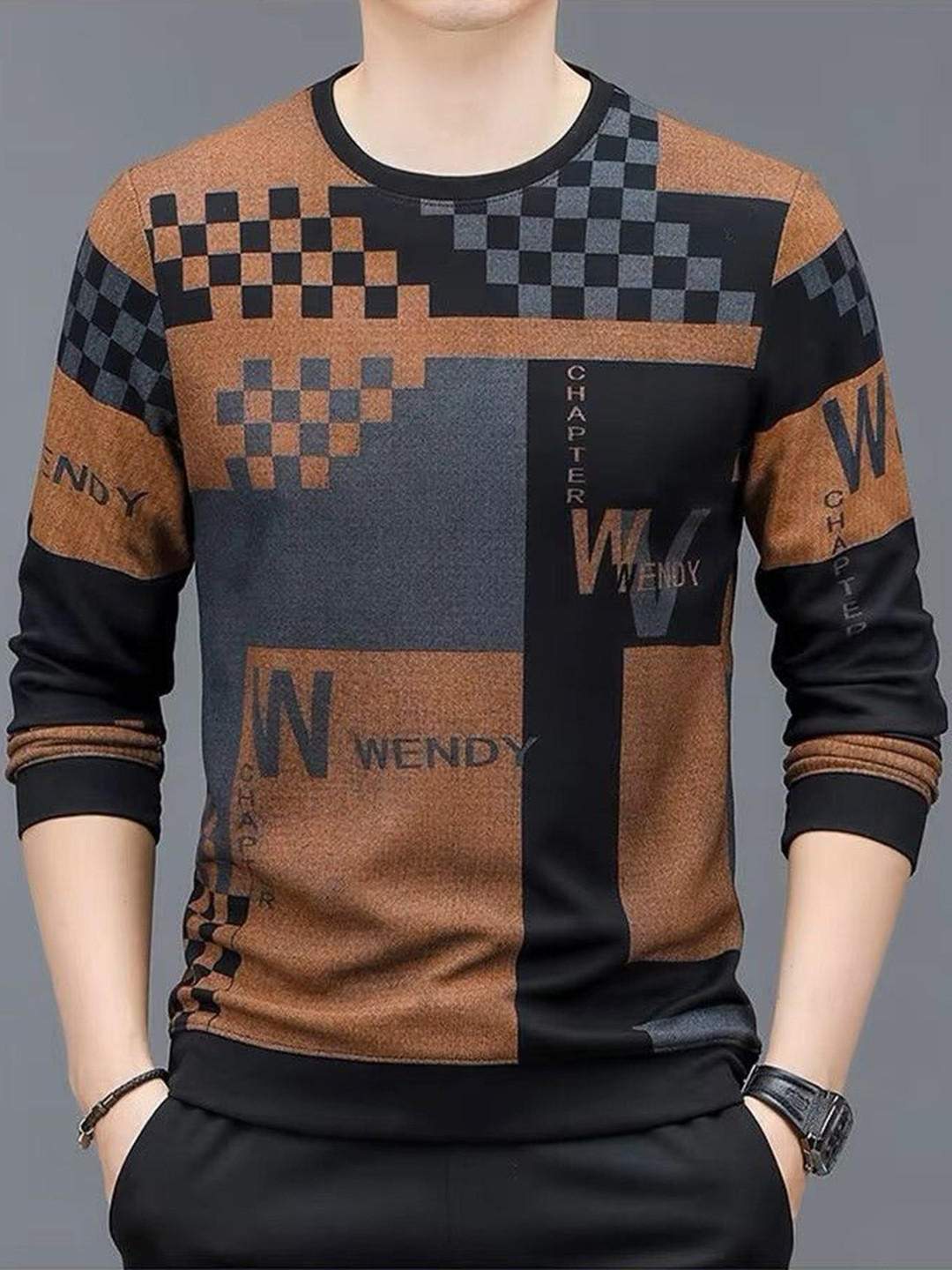 

FABRIPPLE Men Striped Pockets T-shirt, Multi