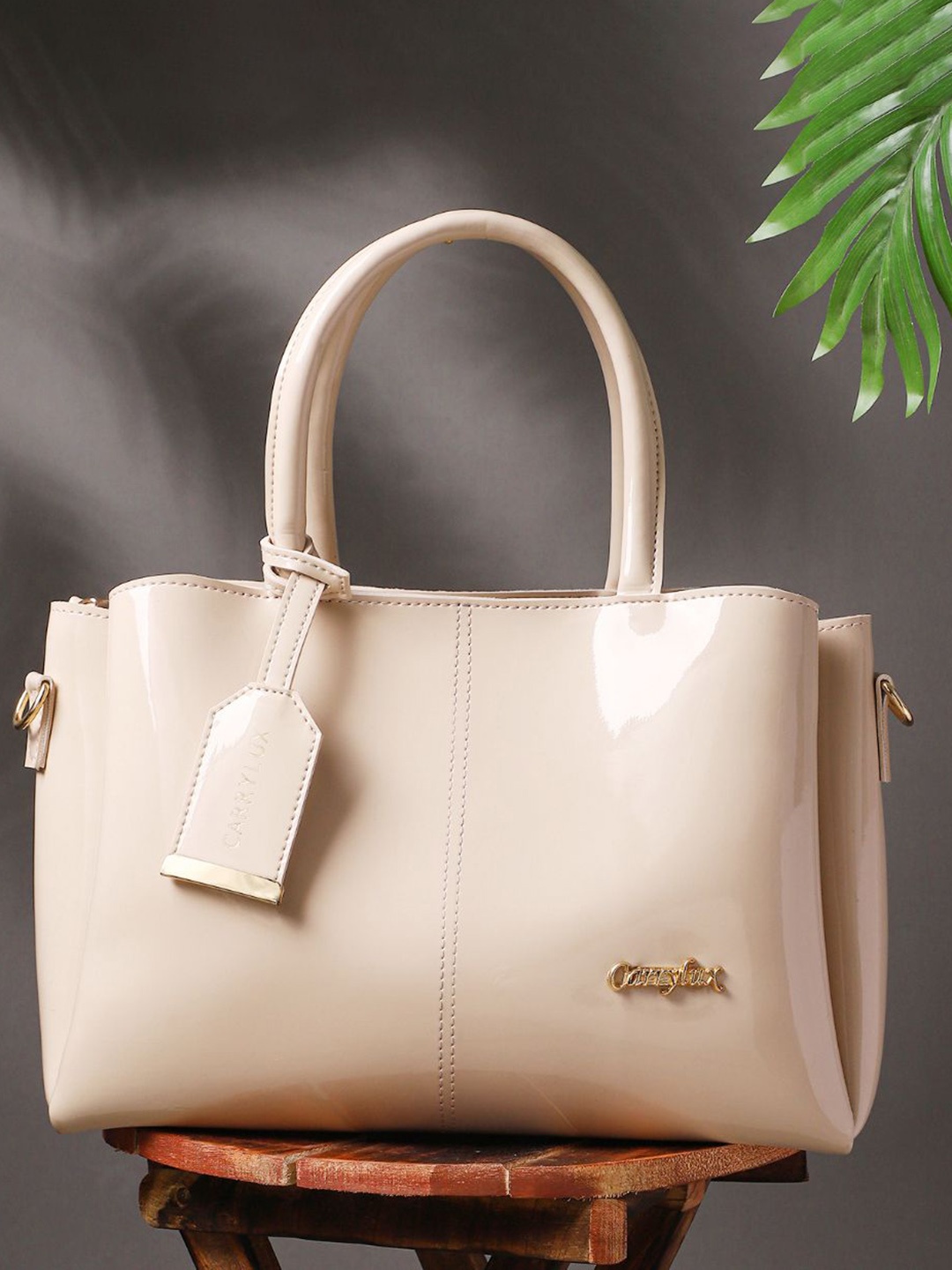 

CarryLux Women Solid Crossbody Handheld Bag, Beige