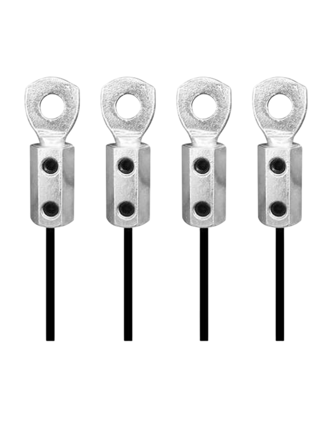 

HackerX Cable Wire Rope Locking Locks & Attachment, Silver