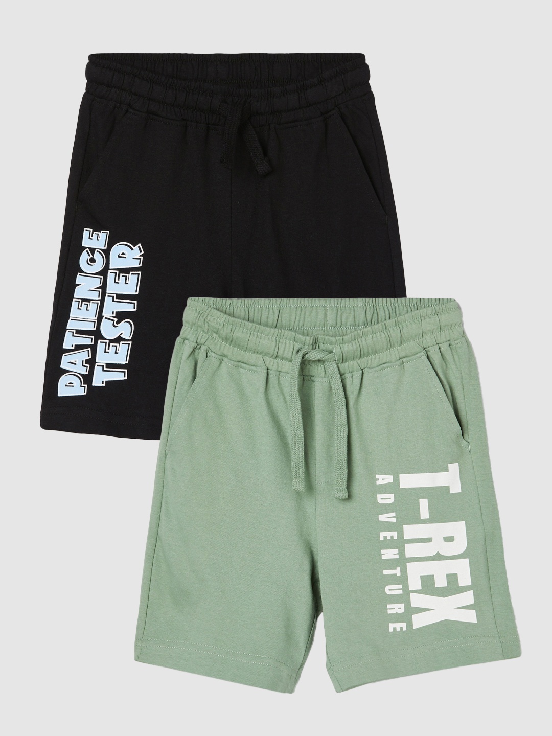 

Fame Forever by Lifestyle Kids Pack of 2 Printed Shorts, Black