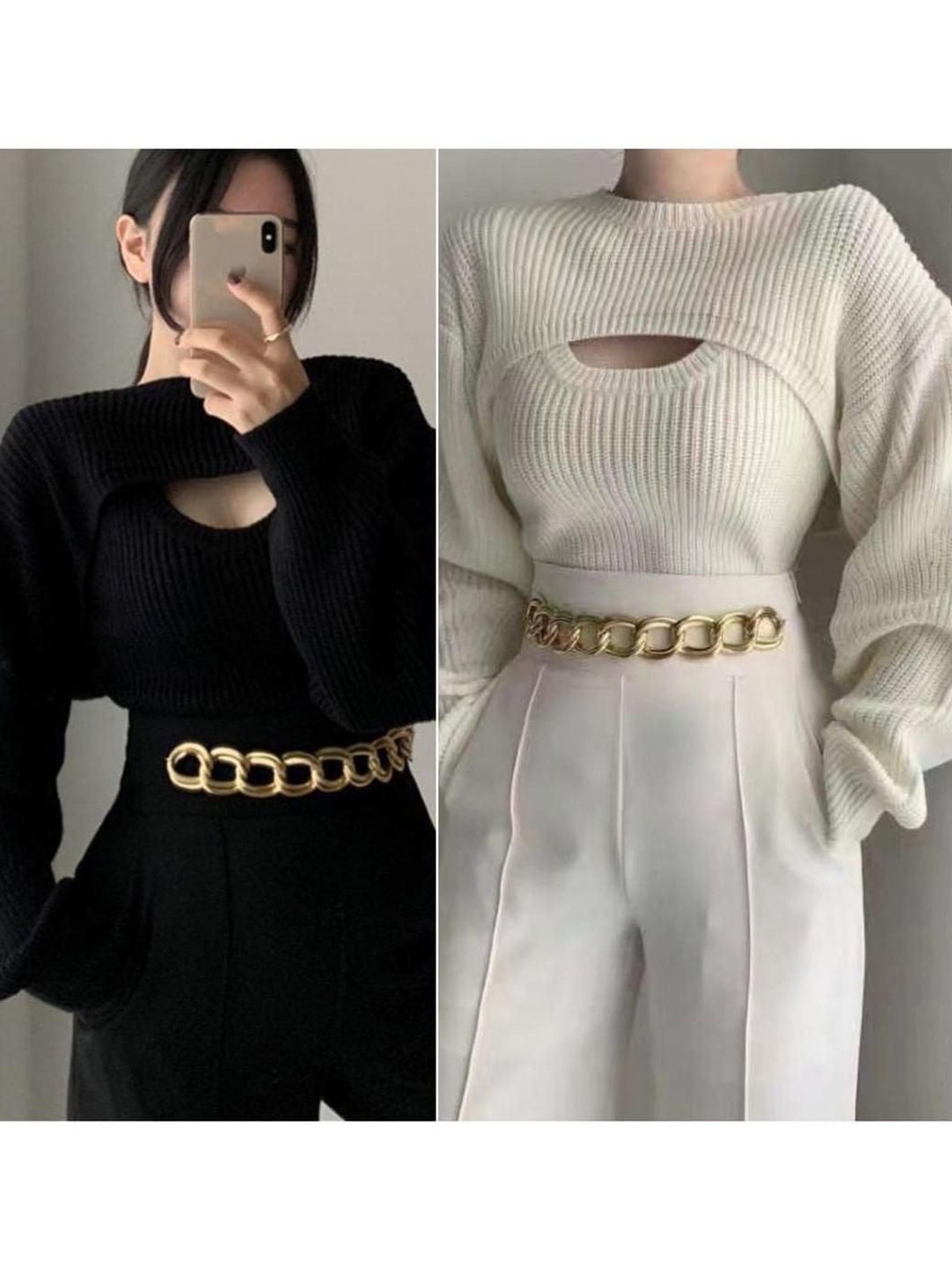 

Alamode By Akanksha Willow Luxury Collection White Set of Sweater and Pants