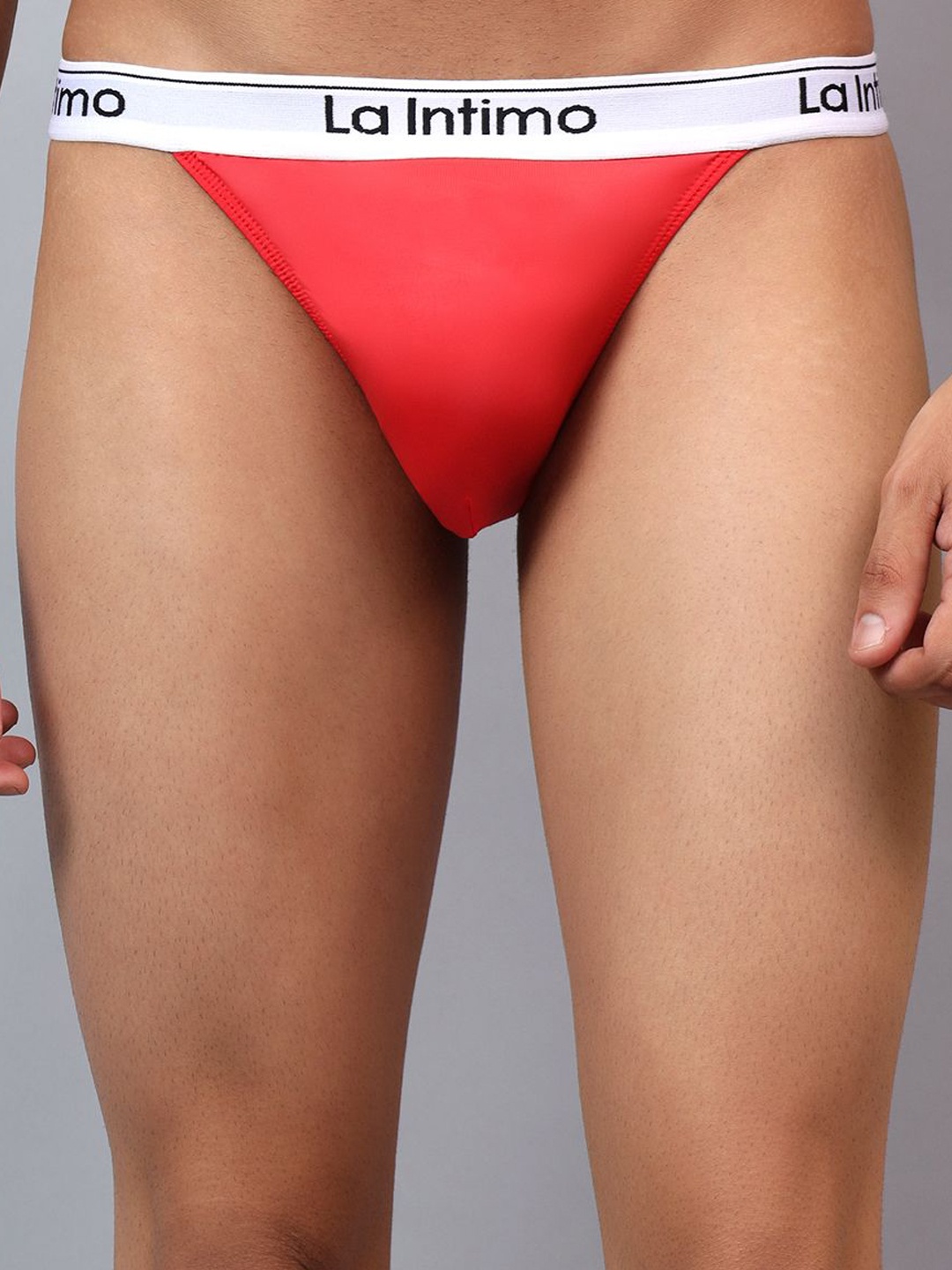 

La Intimo Low-Rise Anti-Microbial Thong Brief LXMUTH03RD, Red