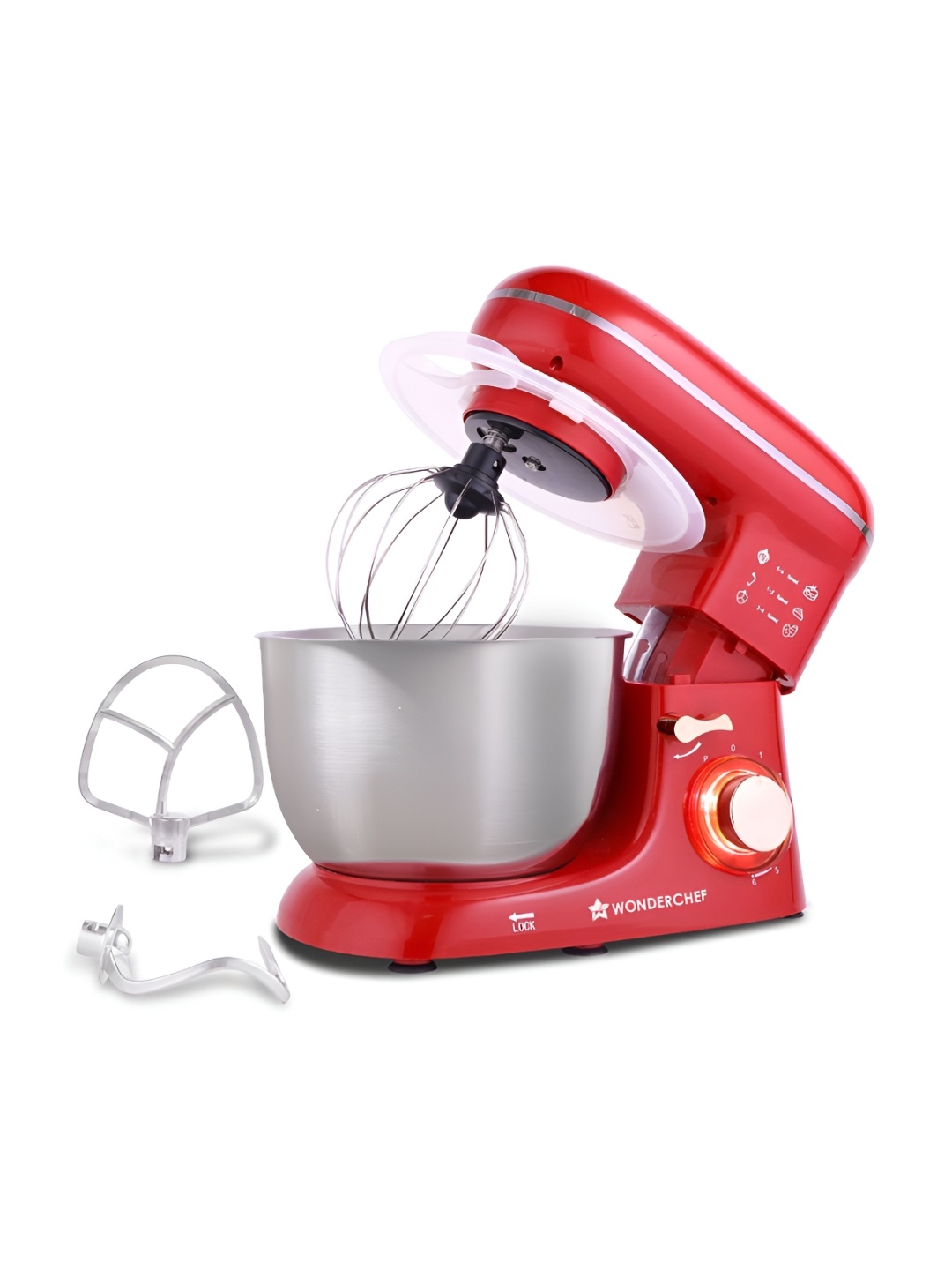 

Wonderchef Regalia Red 1300 Watt Stand Mixer