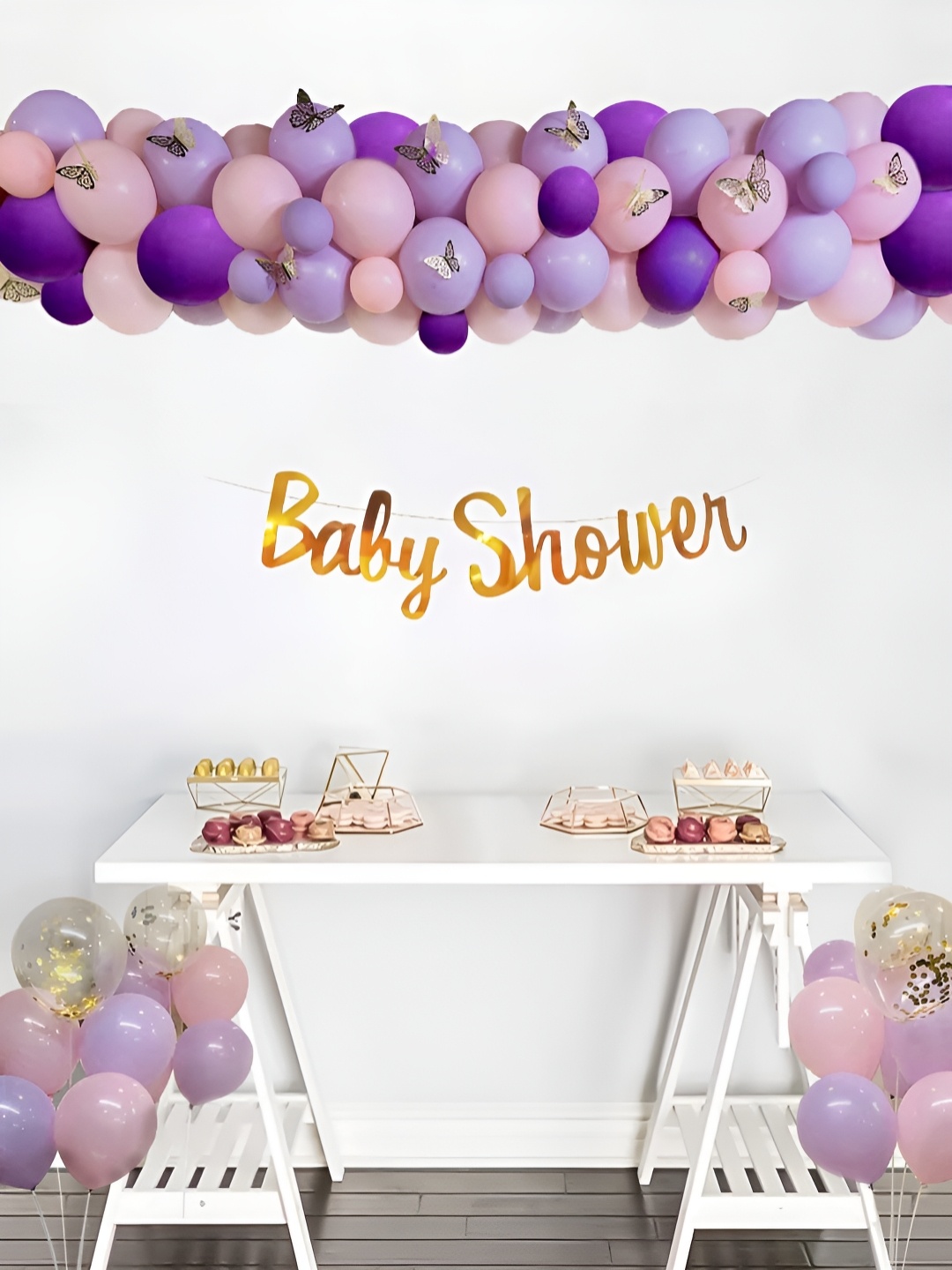 

Special You 20 Pcs Purple & Pink Baby Shower Decor