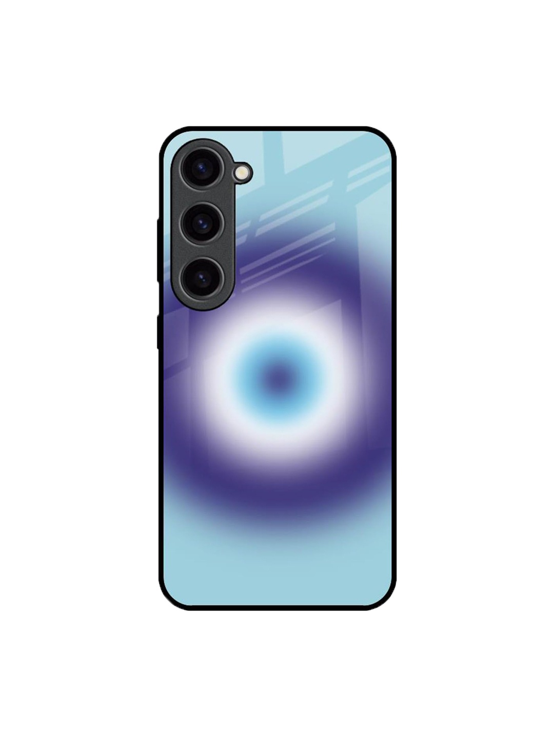 

QRIOH Evil Eye Art Printed Samsung Galaxy S23 Back Case, Blue