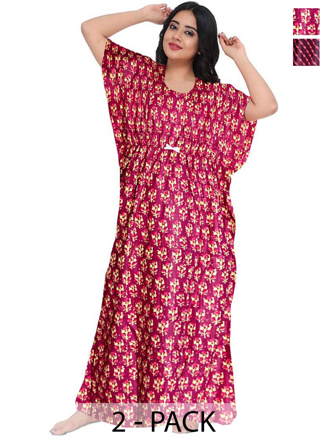 

PR PINK ROYAL Printed Maxi Nightdress