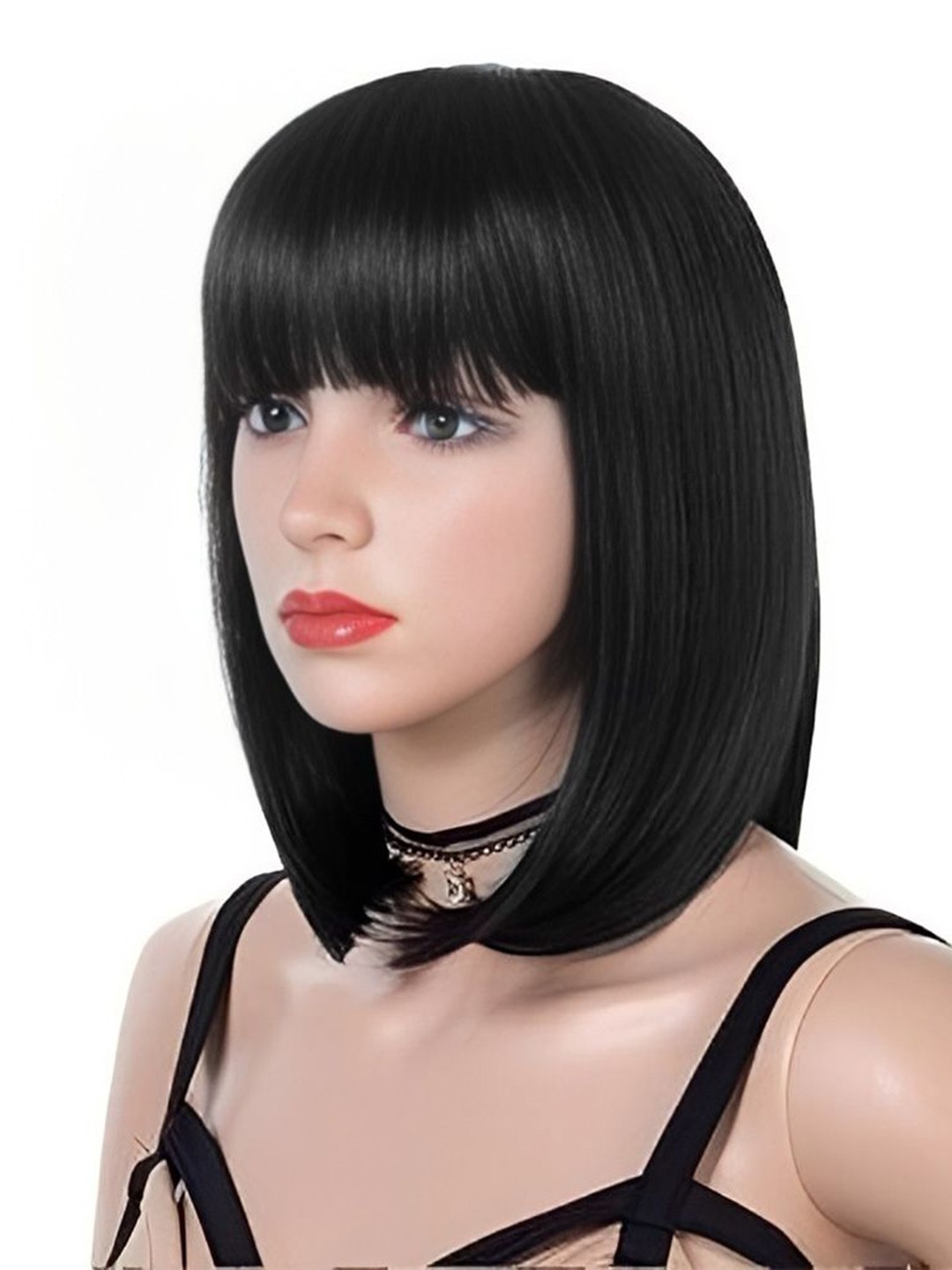 

D-DIVINE Clip In Straight Scalp Topper Hair Extension- Black- 14 Inch
