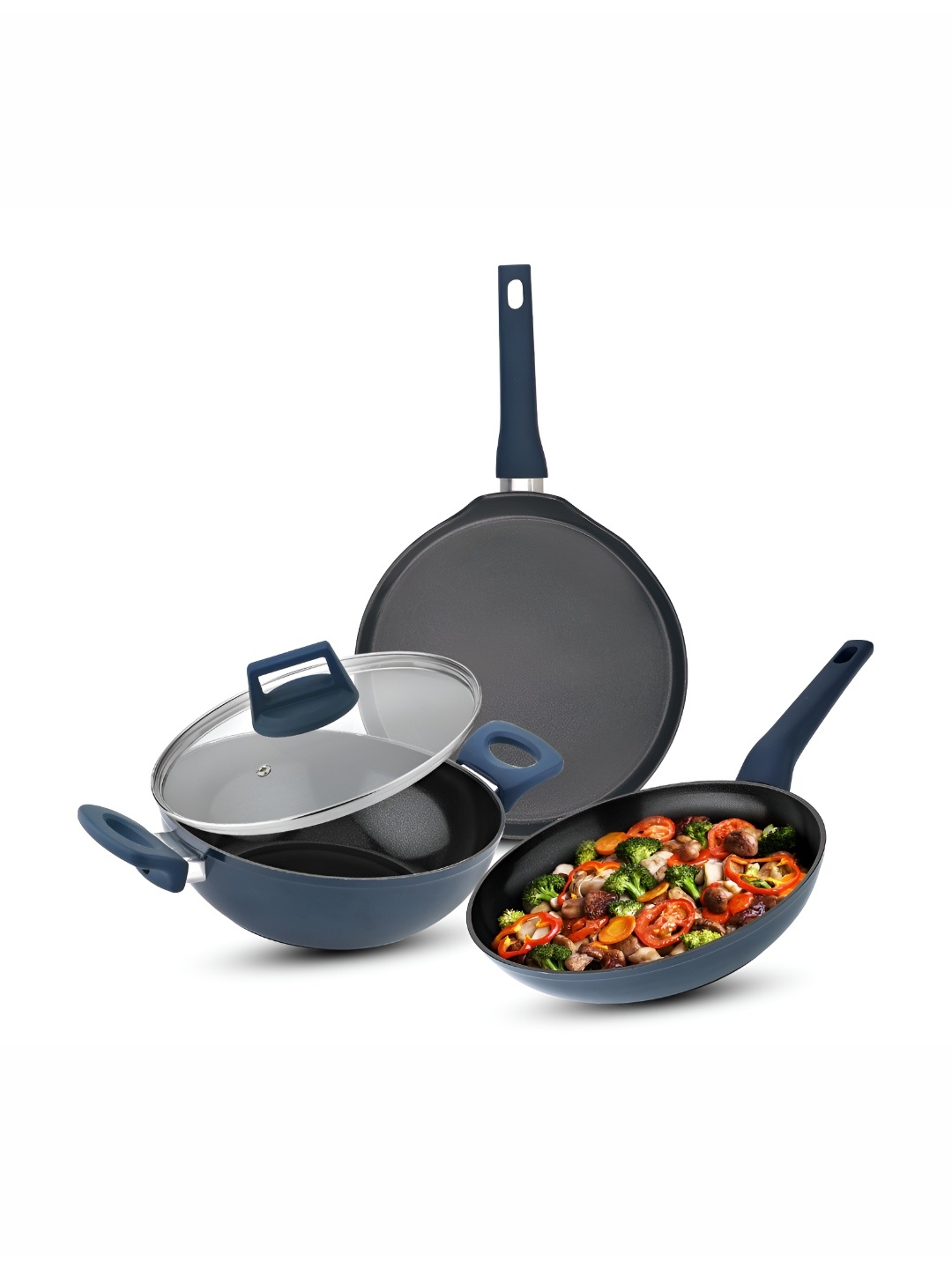 

BERGNER Blue Induction Base Aluminium Cookware Set of