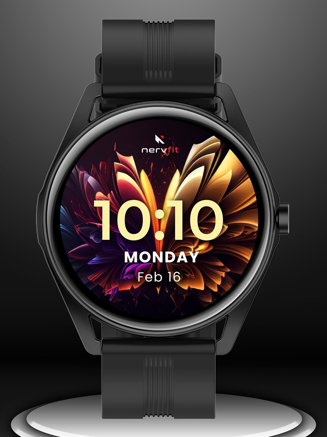 

nervfit Intense 1.39" Ultra HD Display Smart Watch, Black