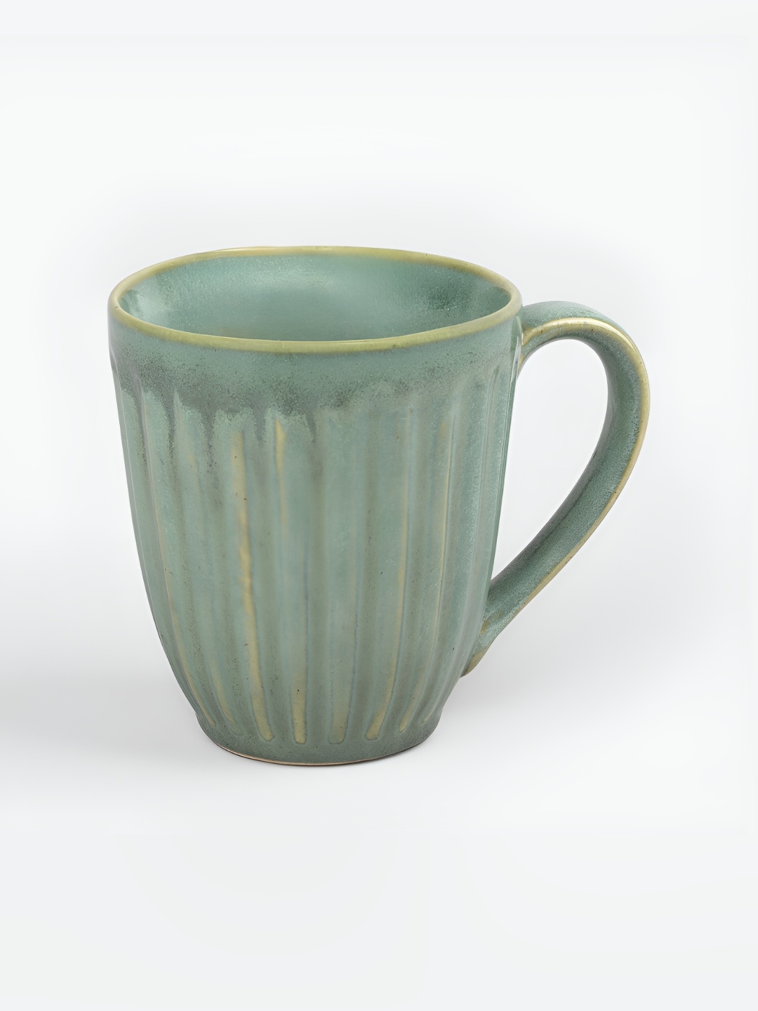 

Storepedia Green Handcrafted Solid Ceramic Glossy Mugs Set of Cups and Mugs