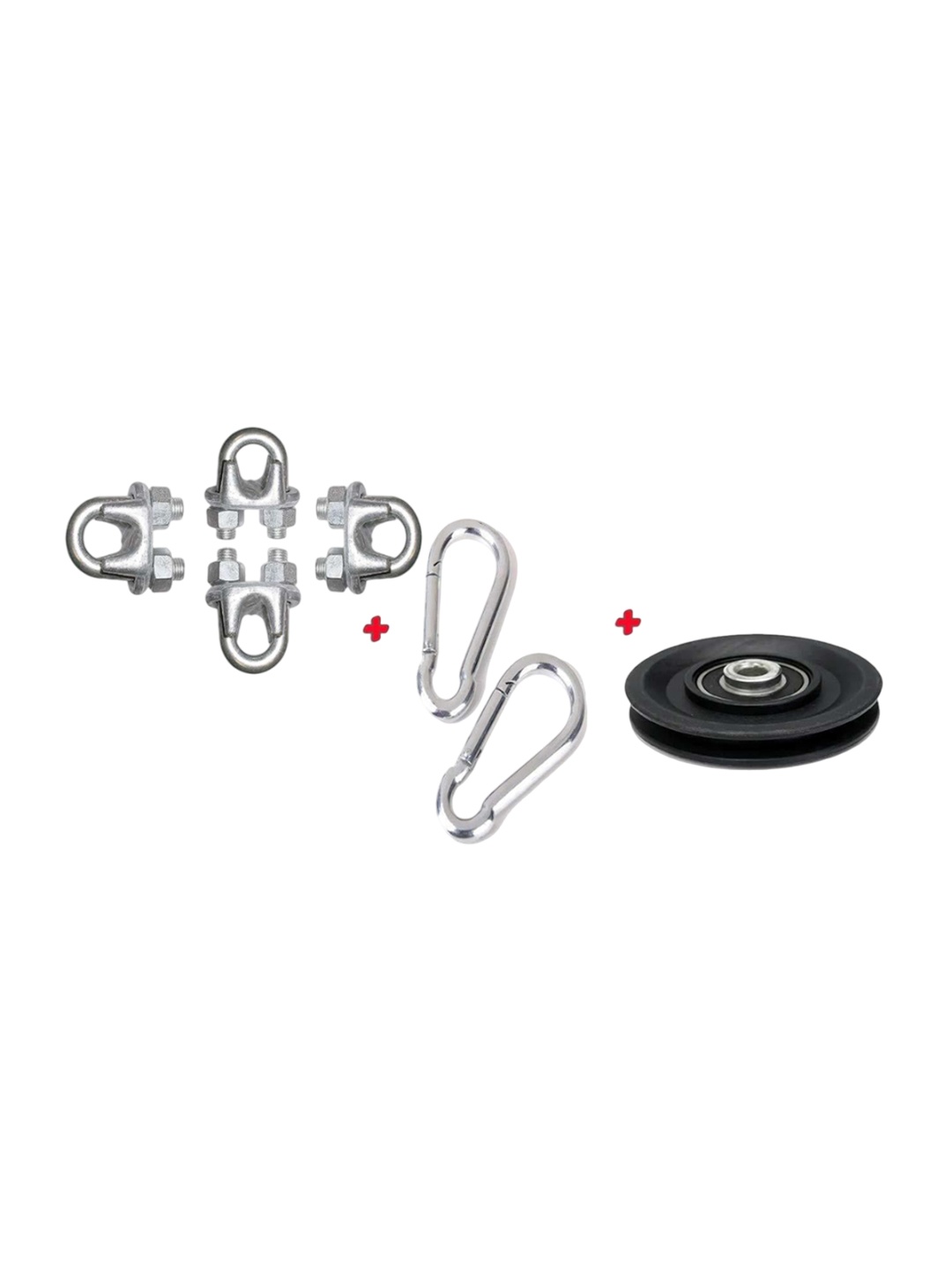 

HackerX Set Of 7 Workout Accessories, Black
