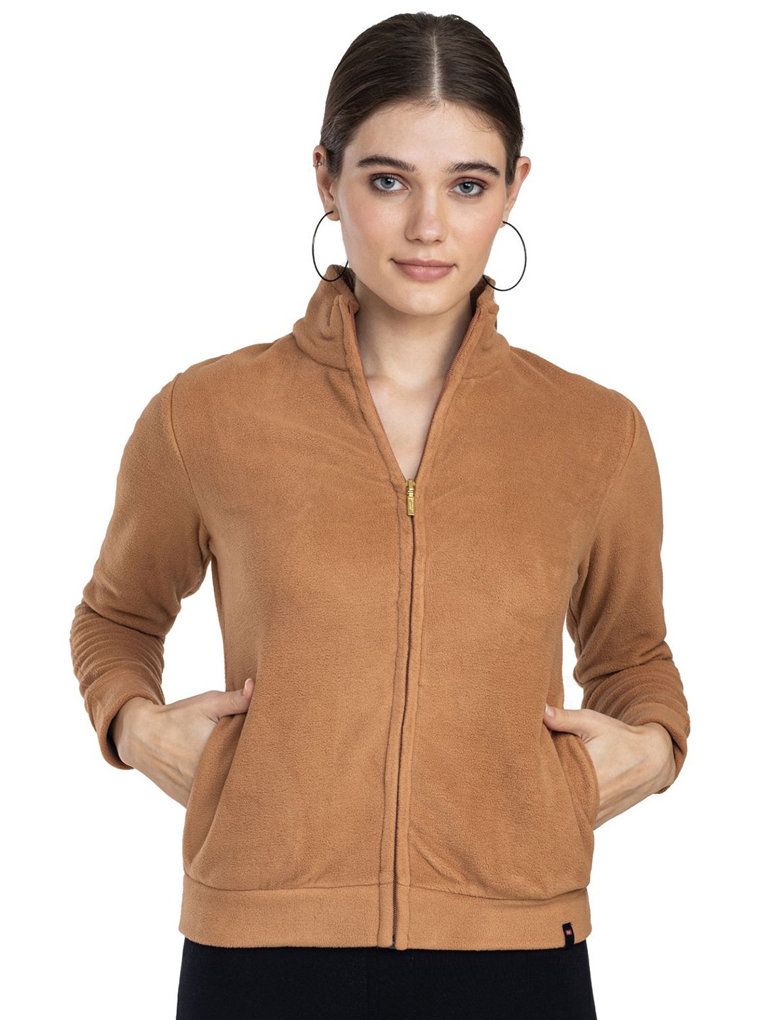 

Moda Elementi Women Mocha Mouse Sweatshirt, Brown