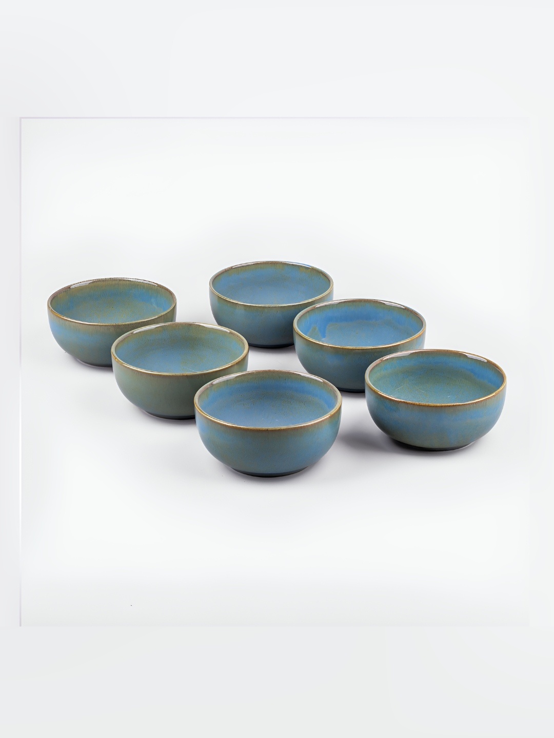 

Storepedia Green 6 Pcs Porcelain Dishwasher & Microwave Safe Serving Bowl 200ml