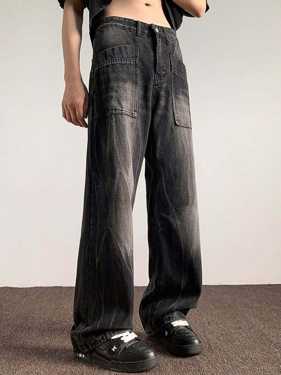 

StyleCast Men Light Fade Jeans, Black