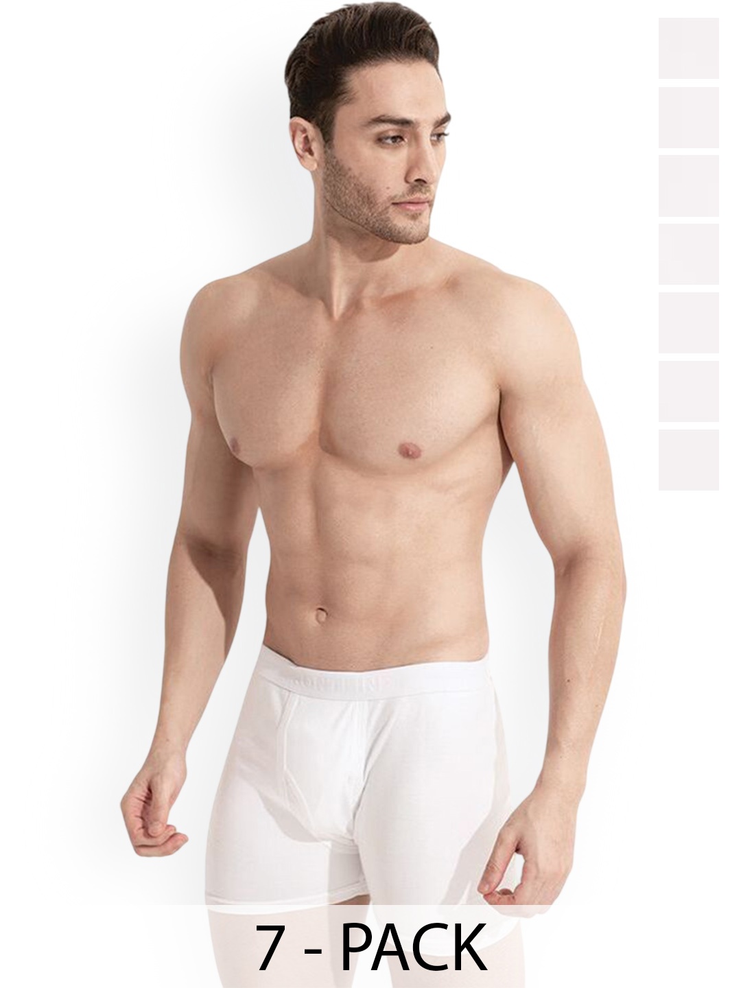 

Rupa Men Pack Of 7 Assorted Cotton Trunks Frontline-DWIF-White-7--80