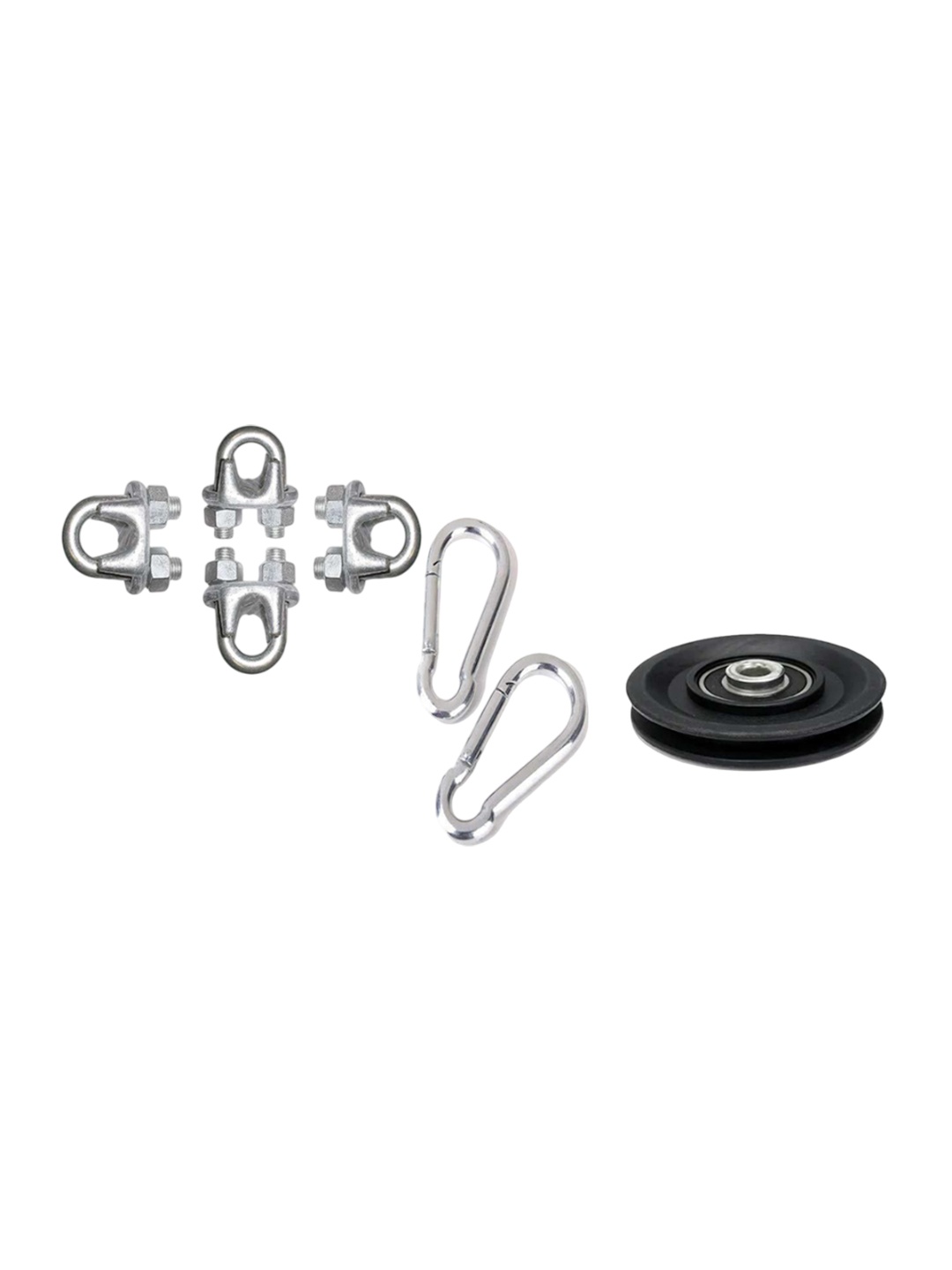 

HackerX Set Of 7 Workout Accessories, Black