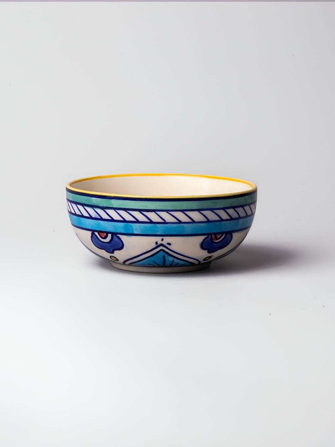

Storepedia Cream Printed Ceramic Dishwasher & Microwave Safe Serving Bowl 200ml