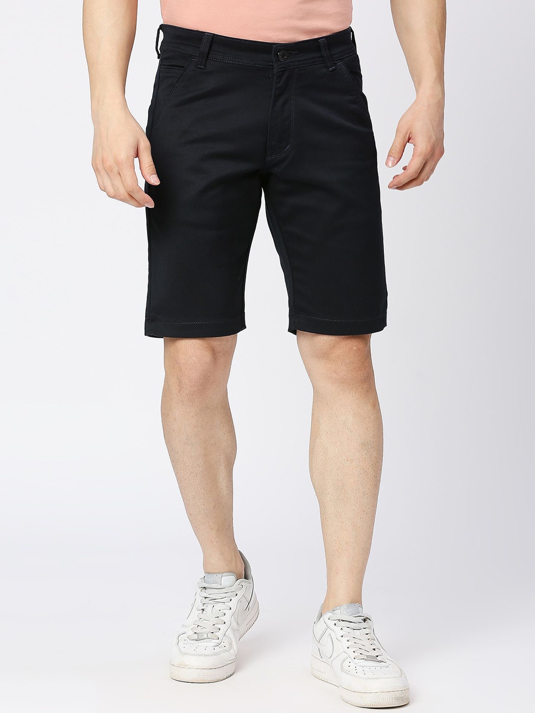 

TCI Men Slim Fit Denim Shorts, Navy blue