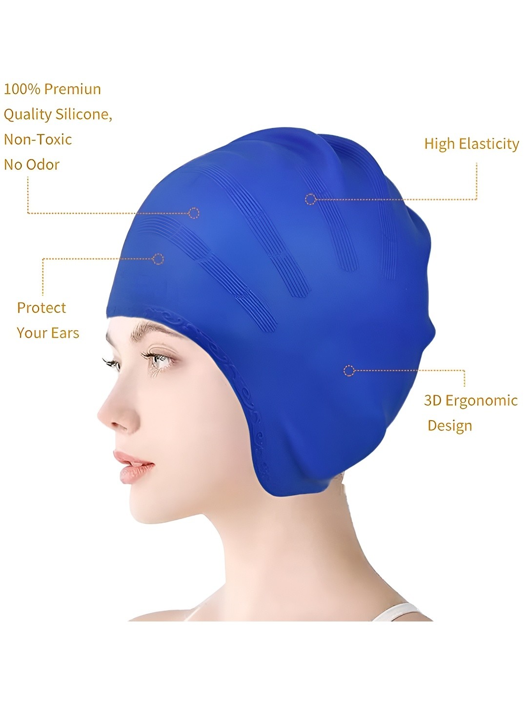 

I-Swim Swimming Cap, Blue