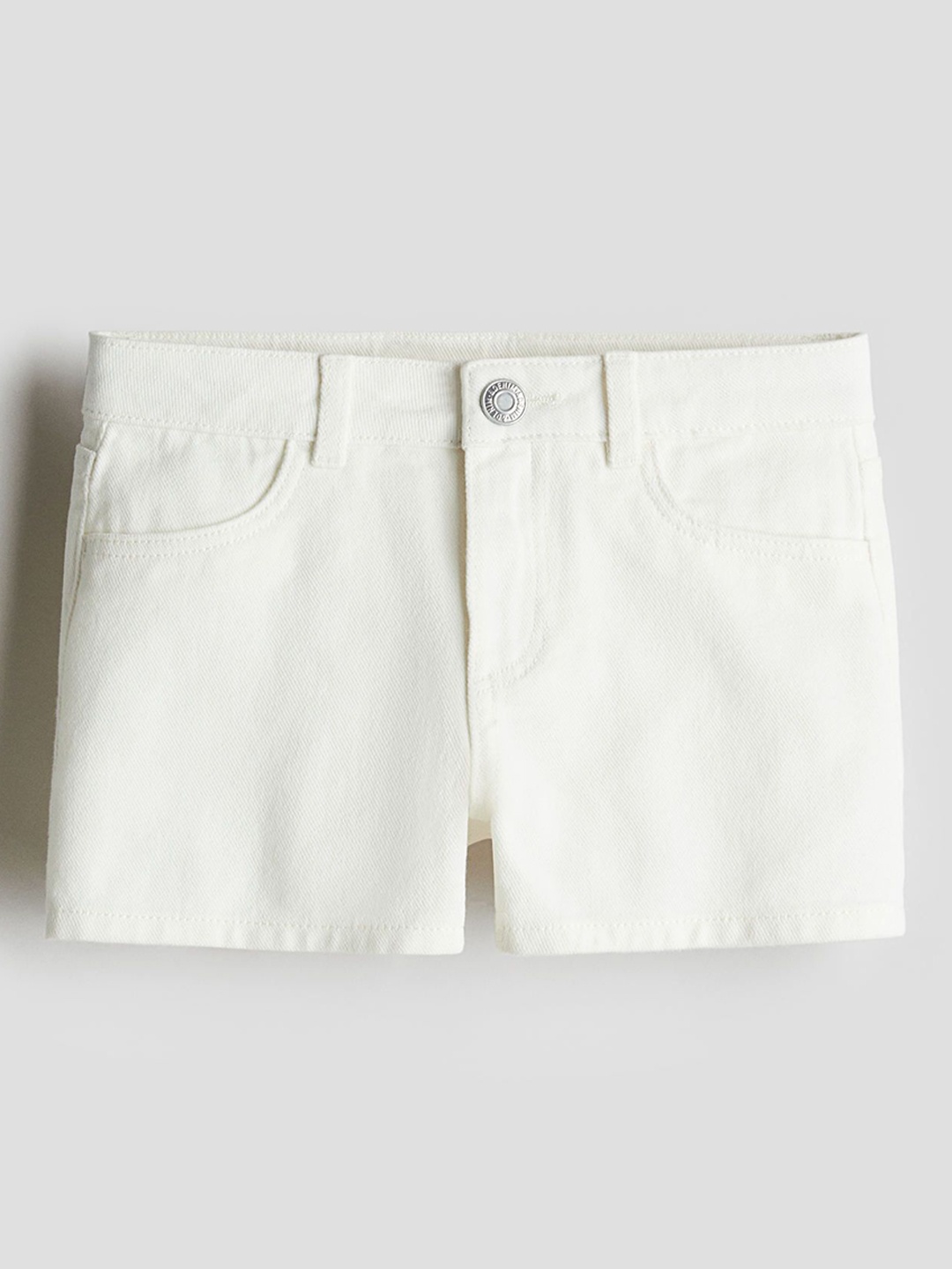 

H&M Girls Superstretch Denim Shorts, White