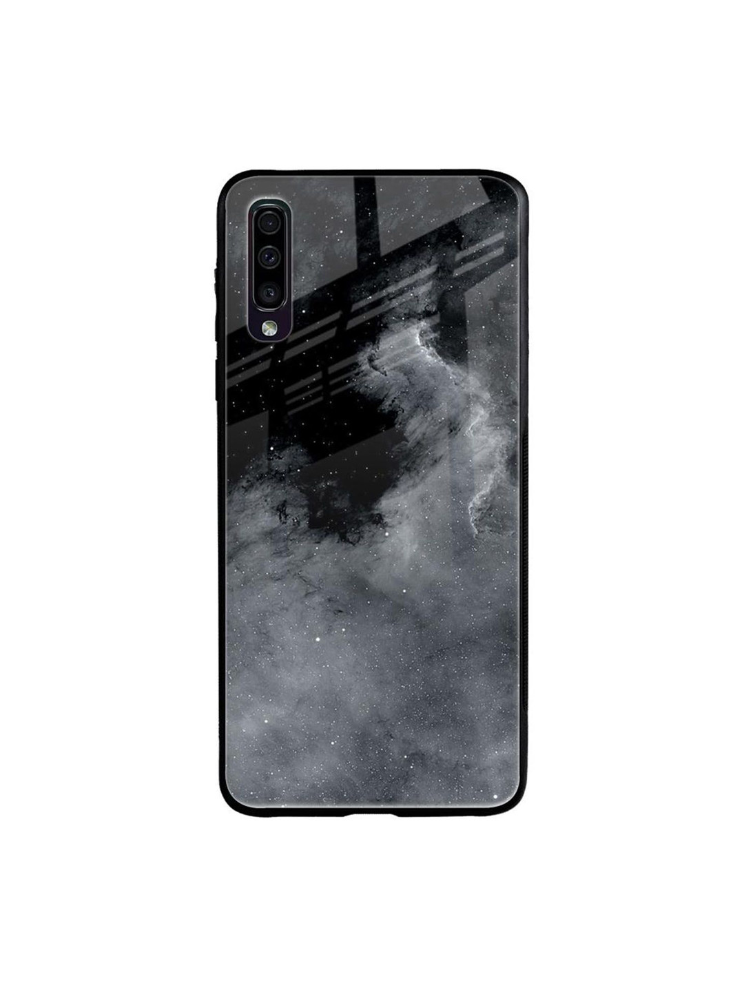 

QRIOH Fossil Gradient Printed Samsung Galaxy A50 Back Case, Black