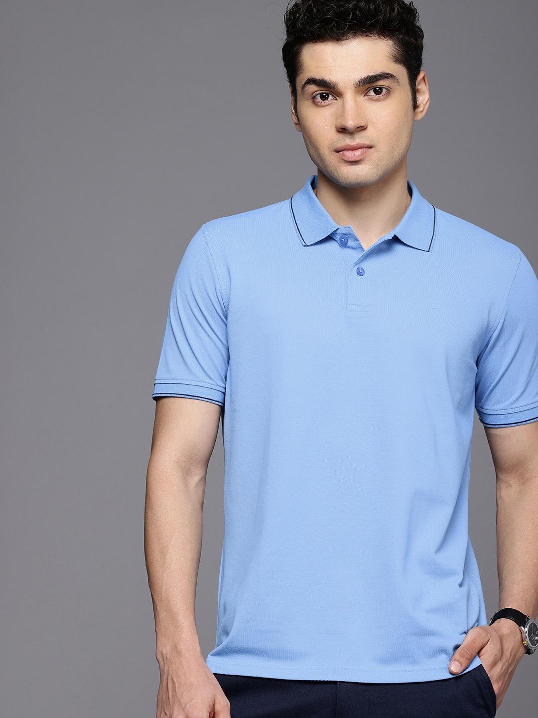 

Louis Philippe Polo Collar T-shirt, Blue