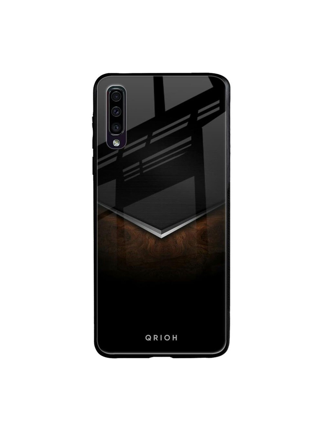 

QRIOH Quirky Printed Samsung Galaxy A50 Back Case Mobile Accessories, Black