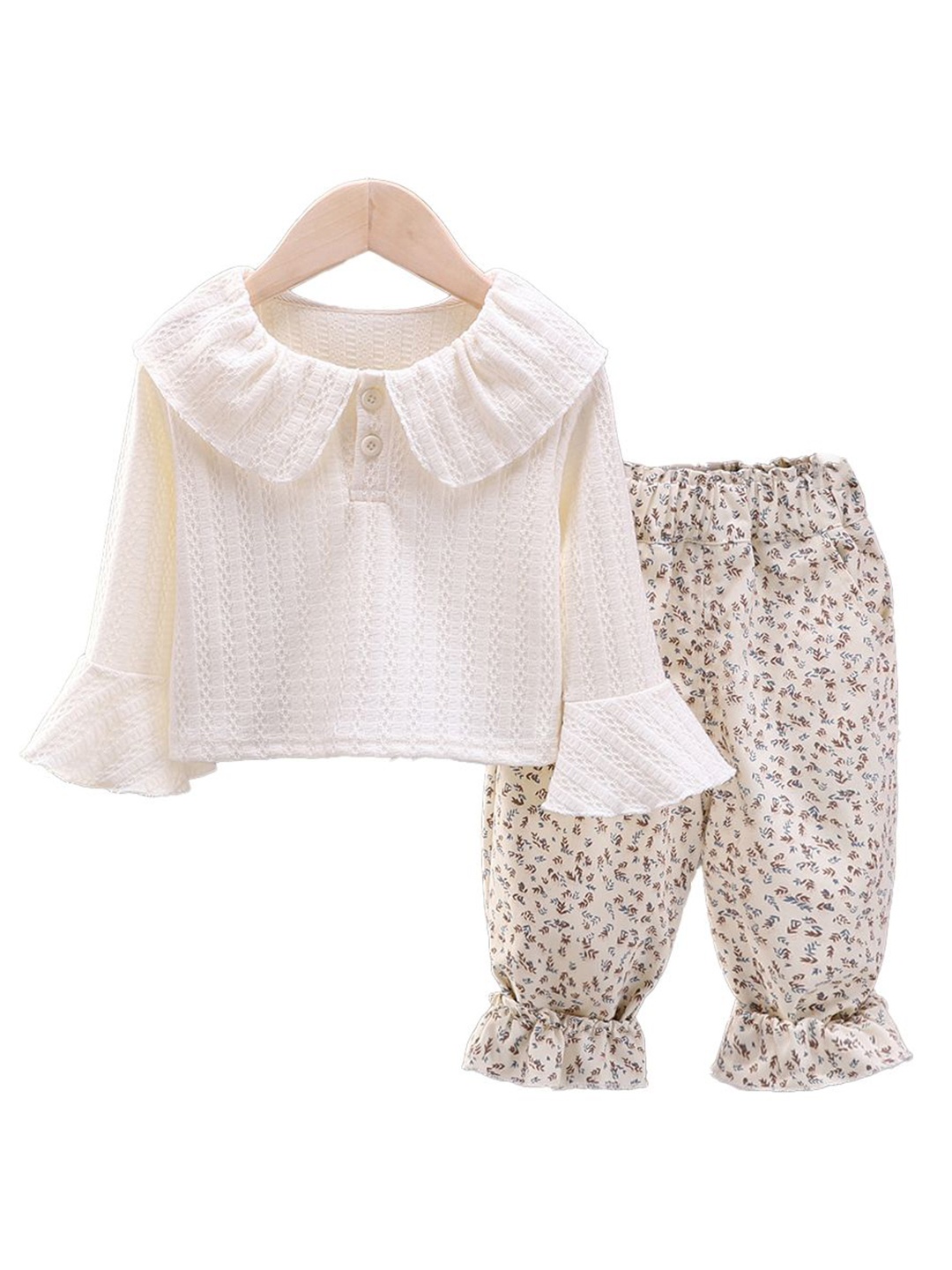 

StyleCast x Revolte Girls T-shirt With Trousers, Beige
