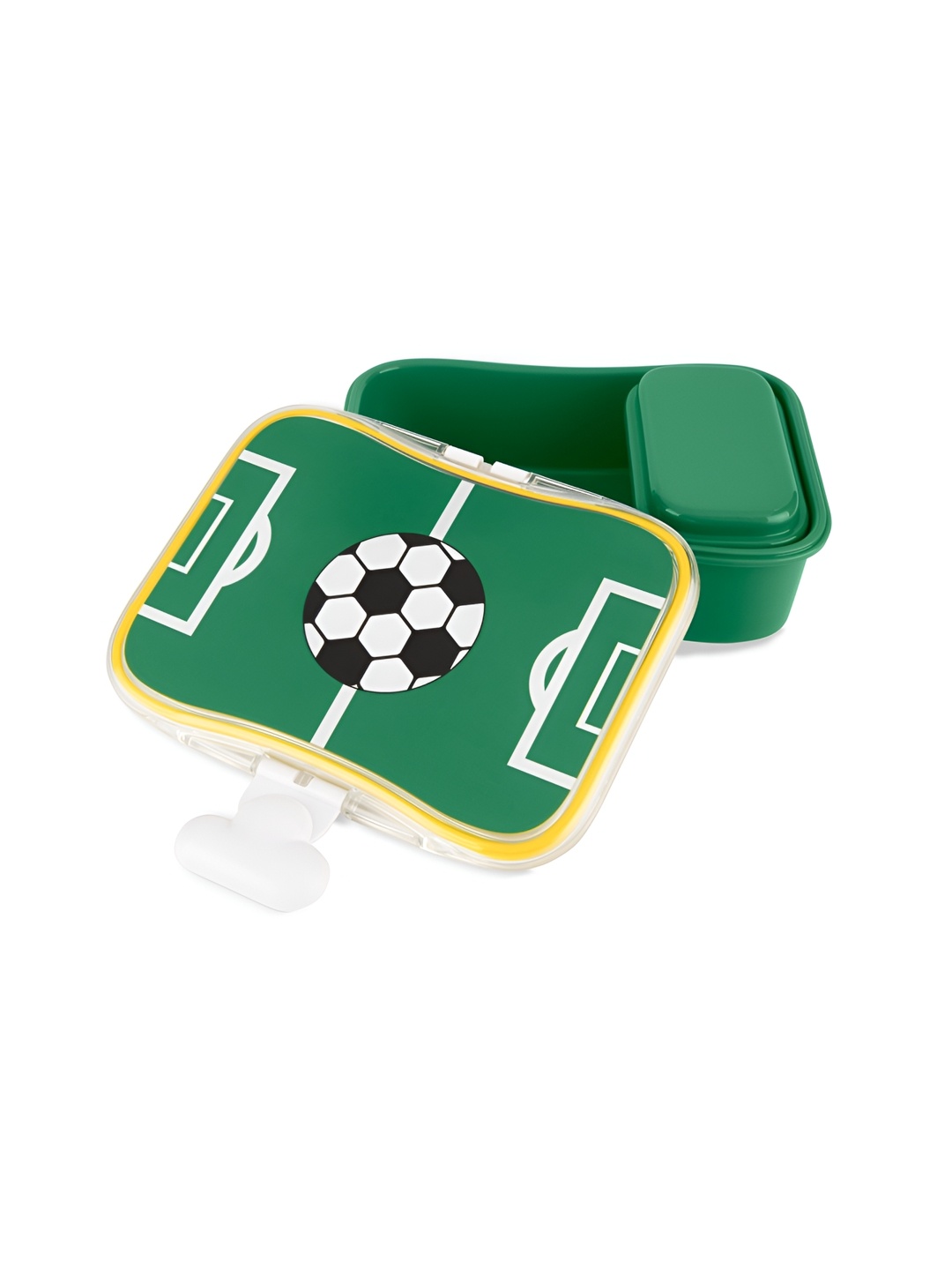 

SKIP HOP Kids Soccer Football Green & White Microwave Safe Lunch Box