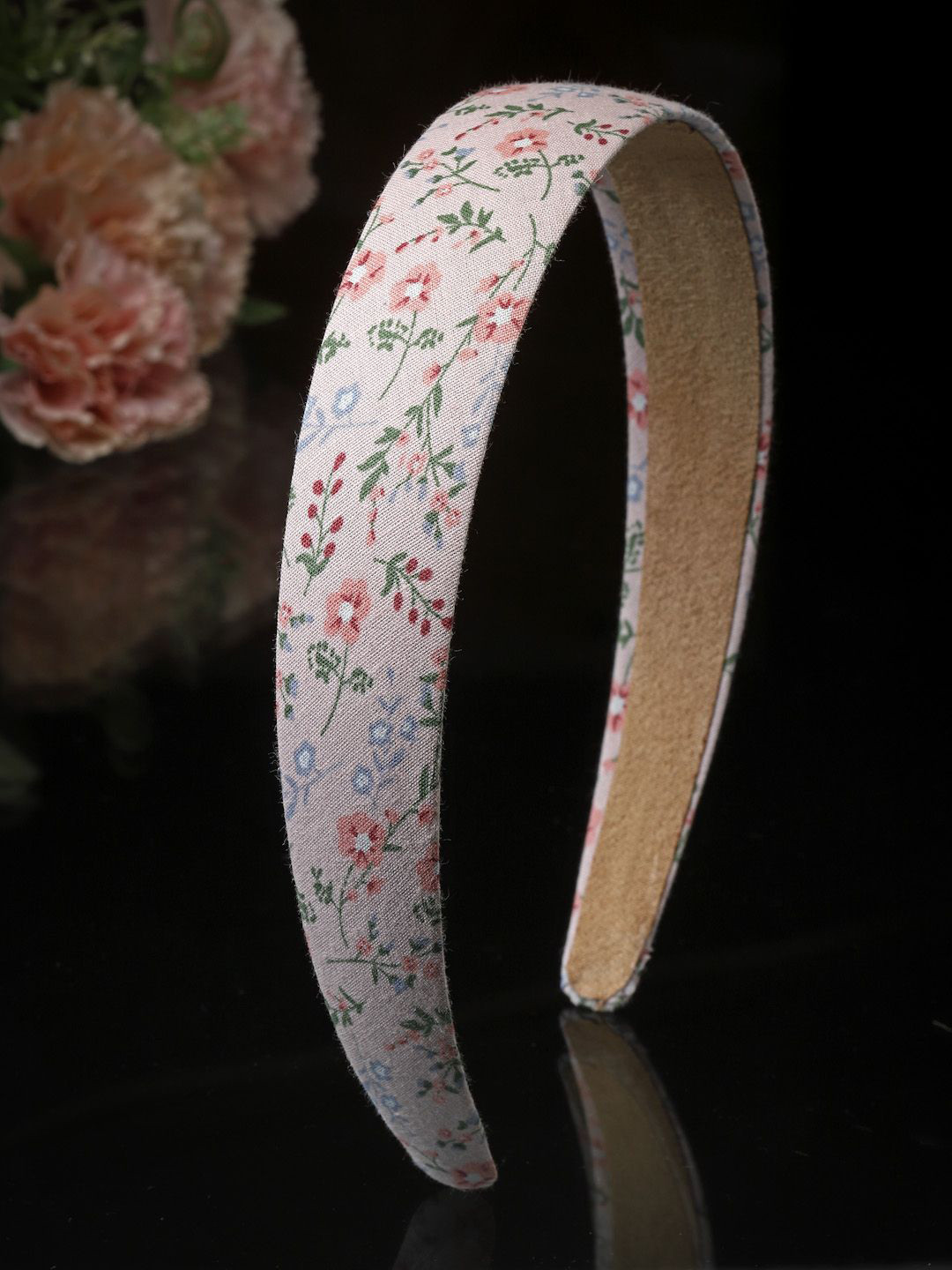 

Stoln Girls Floral Printed Hair Band, Cream