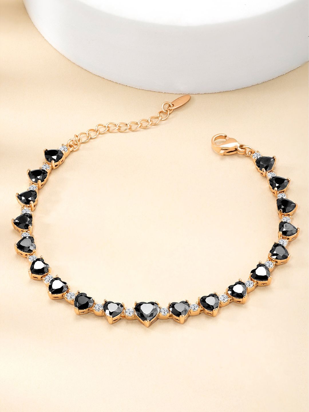 

Peora Women 2 Cubic Zirconia Gold-Plated Wraparound Bracelet