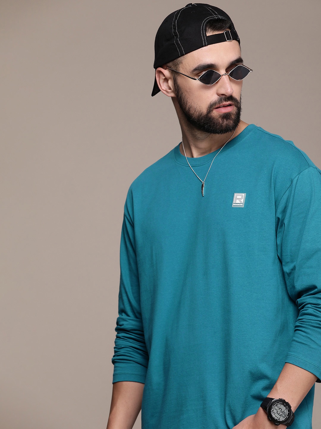 

The Roadster Life Co. Pure Cotton T-shirt, Blue