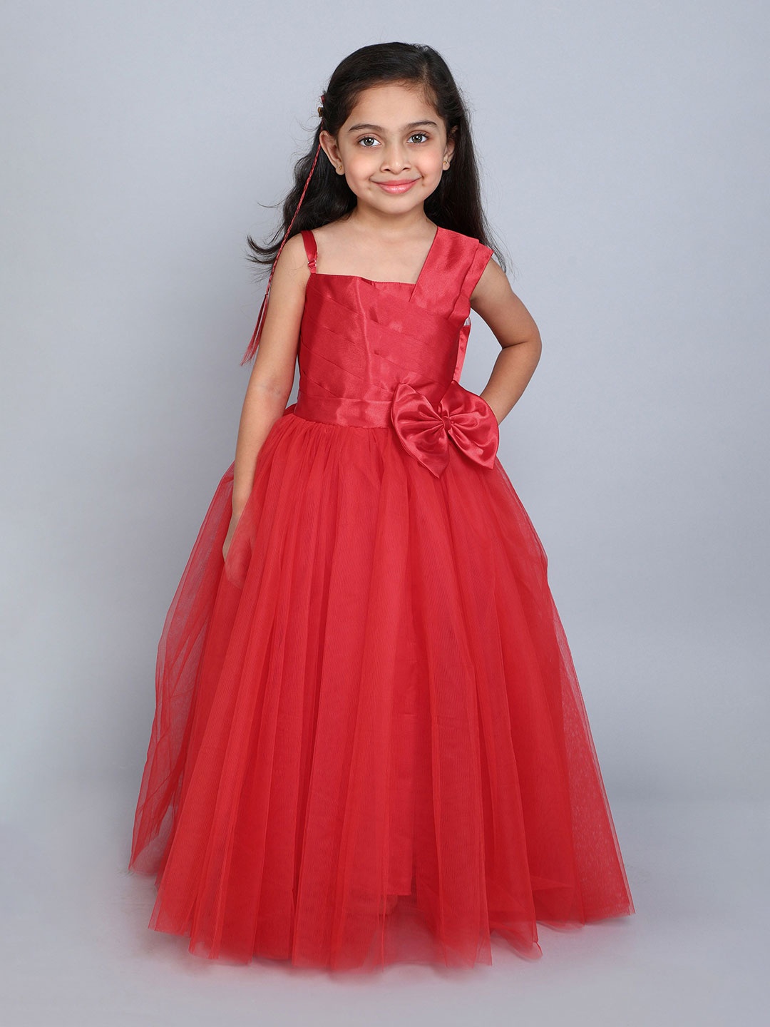 

Pink Chick Girls One Shoulder Maxi Dress, Red