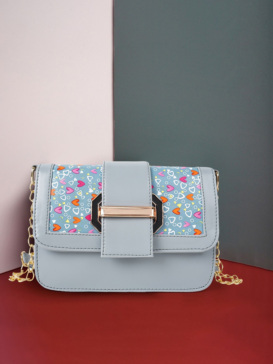 

SPOTIC Women Graphic Printed Crossbody Leather Sling Bag, Grey
