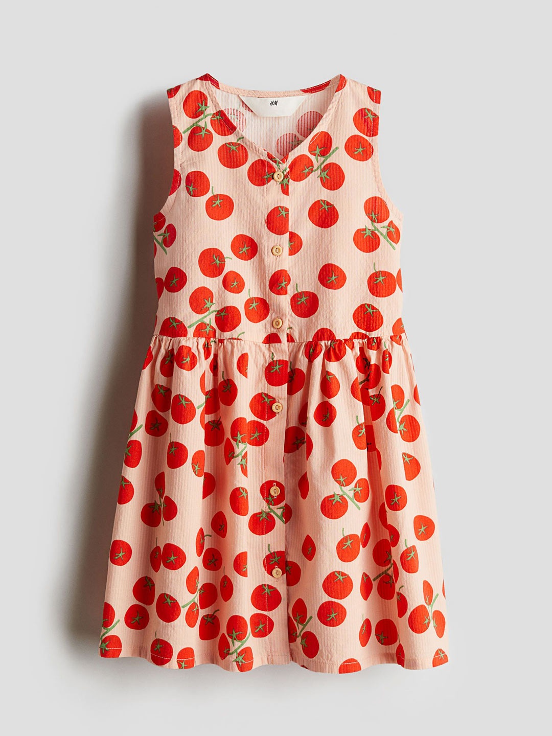 

H&M Girls Cotton Dress, Orange