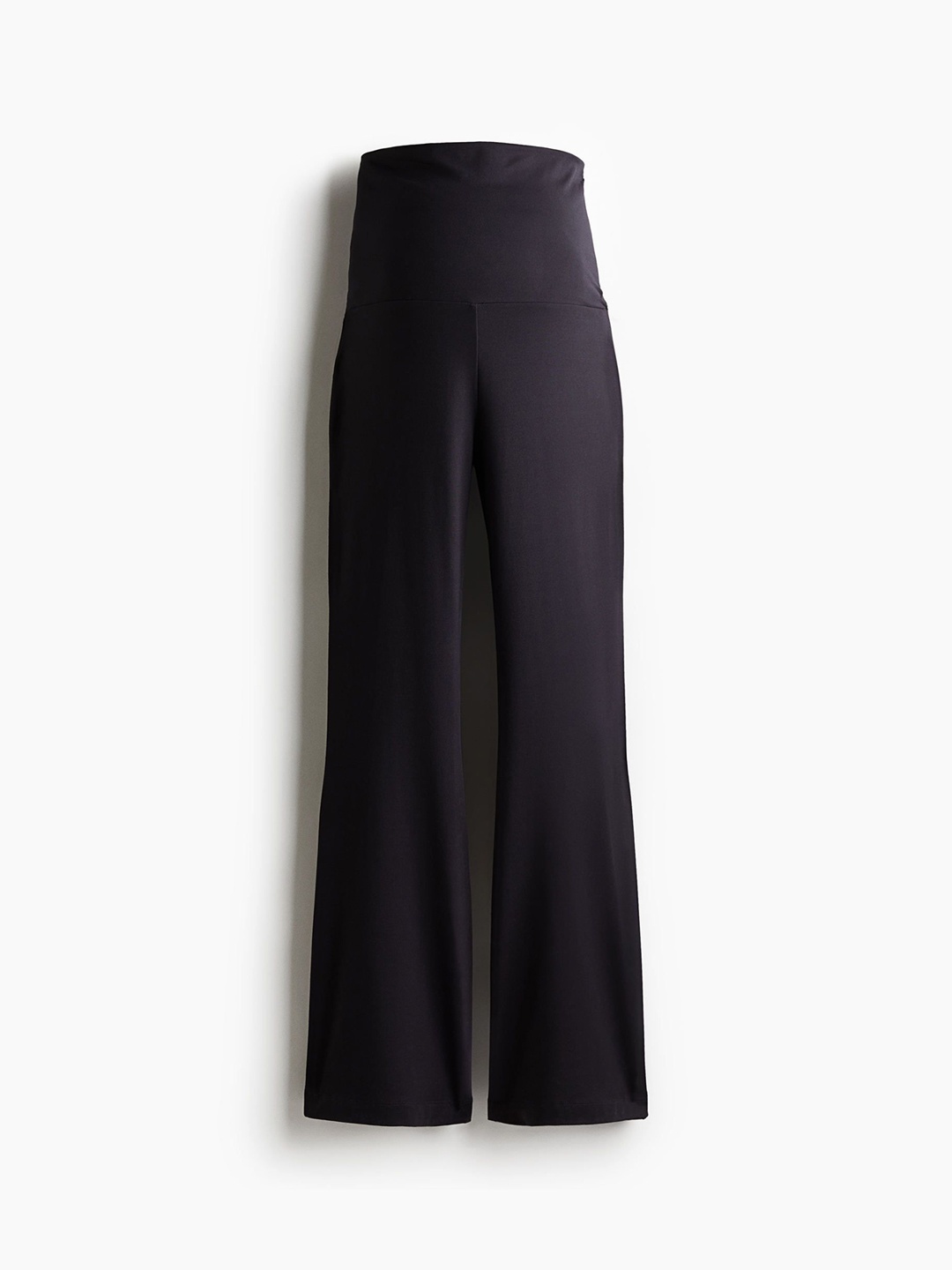

H&M Soft-Touch Flared Trousers, Black