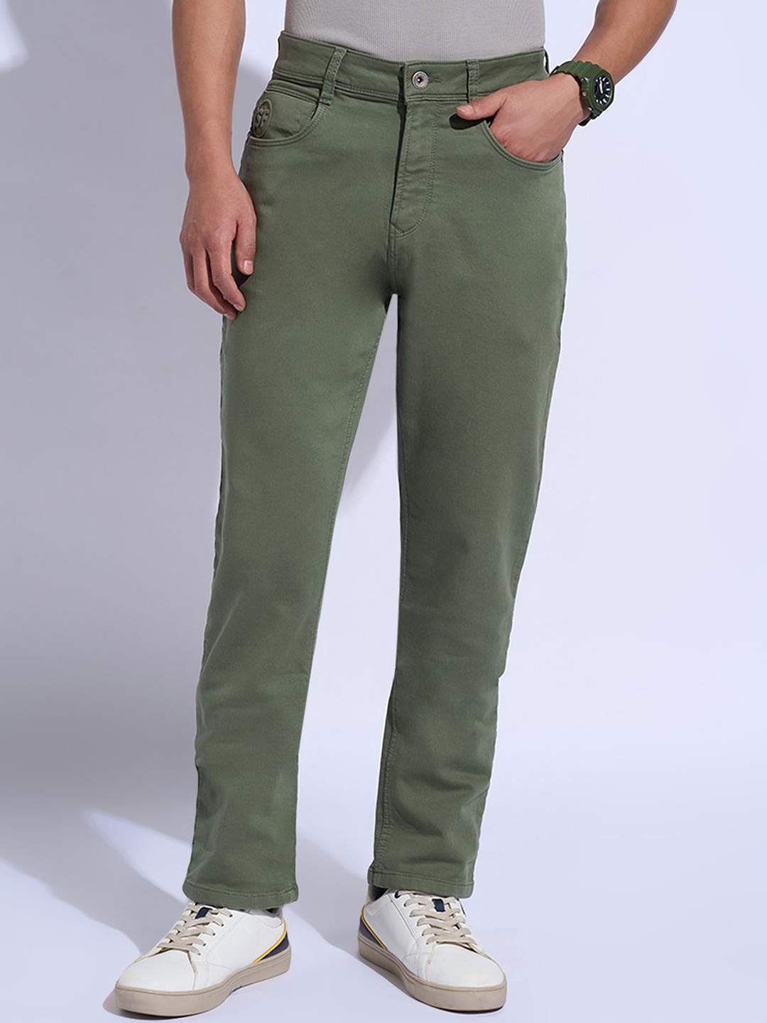 

SF JEANS by Pantaloons Men Slim Fit Jeans, Green