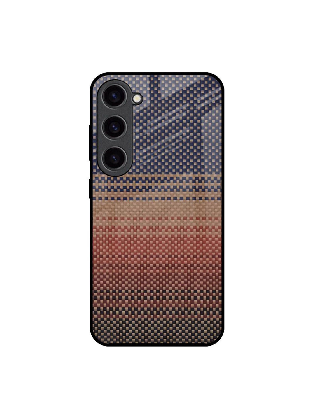 

QRIOH Fiber Artistry Printed Samsung Galaxy S23 Back Case, Grey