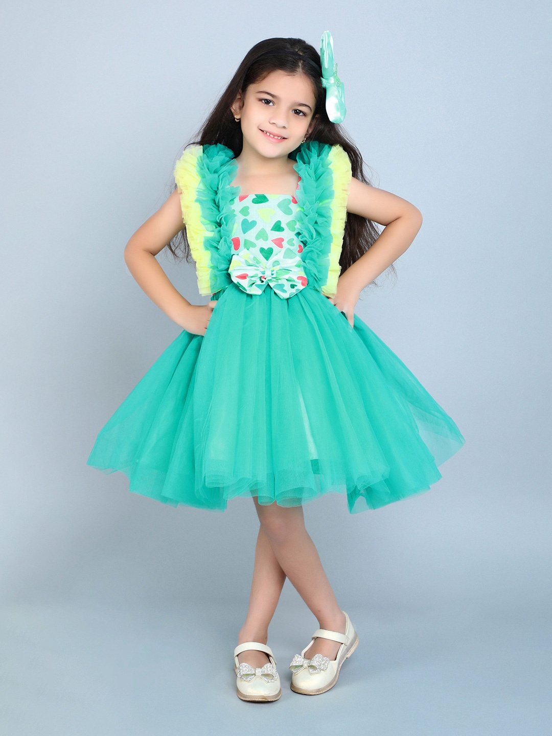 

Pink Chick Girls Fit & Flare Tulle Dress, Teal