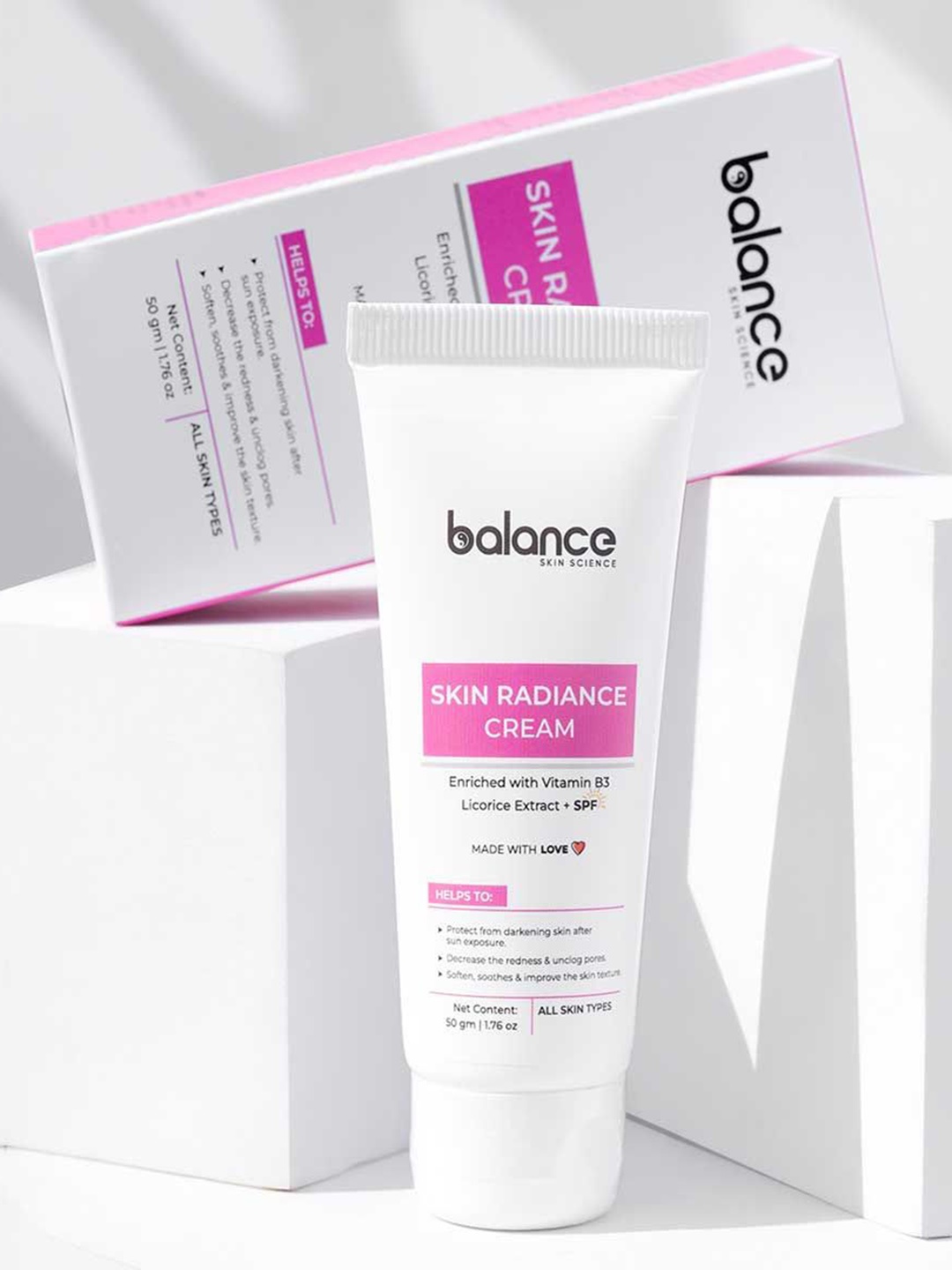 

Balance Skin Science Skin Radiance Cream With Niacinamide - 50 g, White