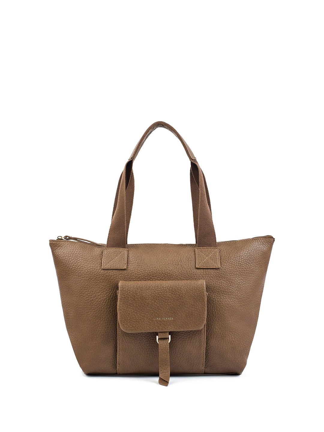 

Lino Perros Textured PU Oversized Structured Tote Bag, Brown