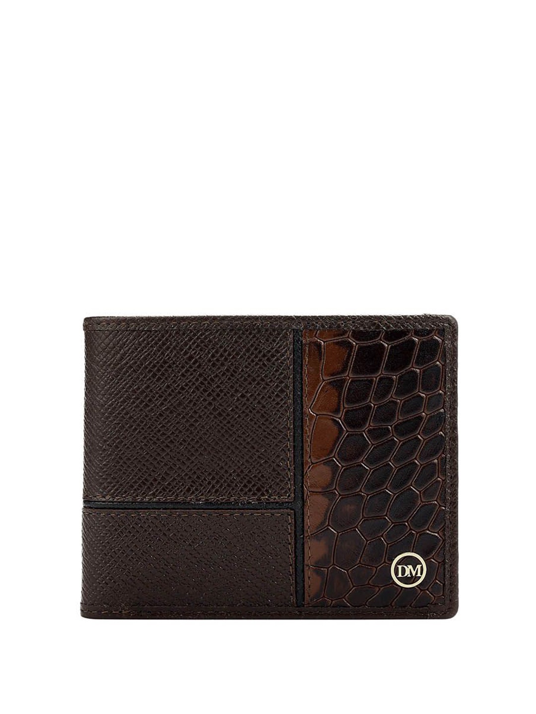 

Da Milano Men Leather Two Fold Wallet, Brown