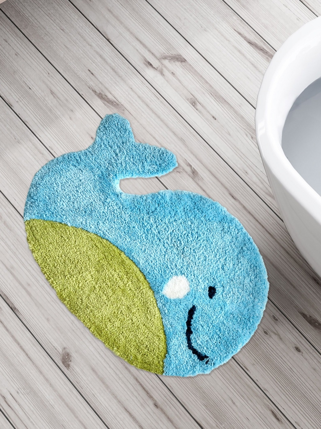 

Home Centre Slate Blue & Green Dolphin 150 GSM Anti-Slip Bath Mat