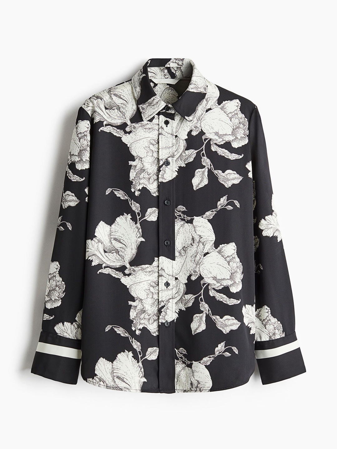 

H&M Twill Shirt, Black